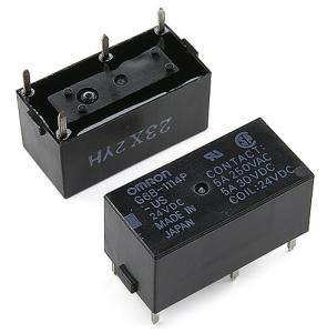РЕЛЕ  12VDC, Ш10.0*Д20.0*В11.0мм, Ток коммутации  5A 4pin OMRON G6B-1114P-US-12VDC