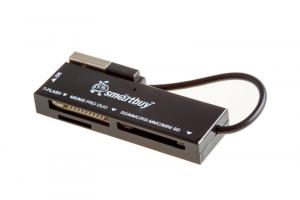 CARD READER SD/microSD/MS/M2 USB2.0 SmartBuy 717-K черный