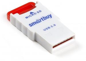 CARD READER MicroSD USB2.0 SmartBuy 707-G красный