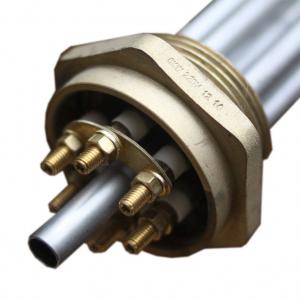 БЛОК ТЭН  6000W G1 1/2" (3*2000W) 220/380 L310MM, РЕЗЬБА D-48ММ нерж., фл.латунь