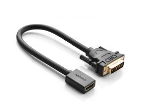 ПЕРЕХОДНИК DVI(M)24+1pin<>HDMI(F) (DVI24+1) кабель 20см