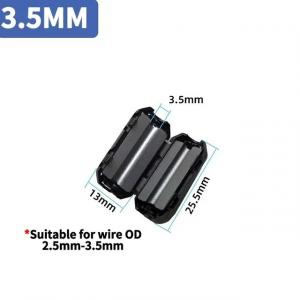 ФИЛЬТР НА КАБЕЛЬ D= 3.5мм Size:25 (L) x10 (W) mm