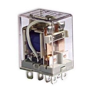 РЕЛЕ  12VDC, Ш21.0*Д27.0*В34.0мм, Ток коммутации 10A 8pin HLS-13F-2