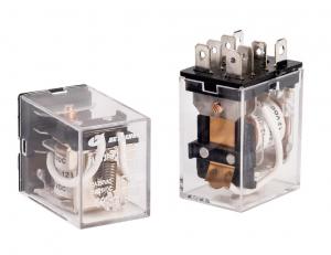 РЕЛЕ  12VDC, Ш21.0*Д27.0*В34.0мм, Ток коммутации 10A 8pin HLS-13F-2