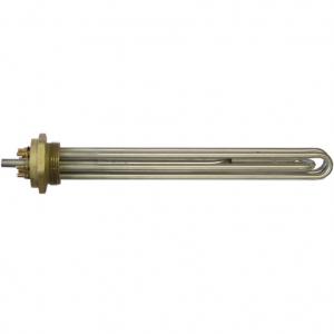 БЛОК ТЭН  6000W G1 1/2" (3*2000W) 220/380 L310MM, РЕЗЬБА D-48ММ нерж., фл.латунь