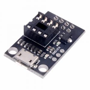 Arduino  контроллер, плата без микросхемы A10 для DIGISPARK HW-260 MicroUSB с панелькой DIP8 (подходят микросхемы ATTINY13, ATTINY25, ATTINY45, ATTINY85 и др.)