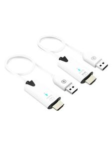 Беспроводной HDMI(M)-HDMI(M) приемо-передатчик, Разрешение до 1080P60Гц, питание USB(M), до 30м