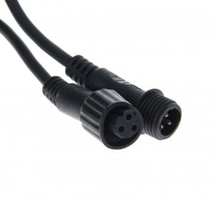 Аксессуар - Удлинитель для гирлянд УМС, 3W 3pin, 10 метров, Нить темная, 220V, "Каучук"