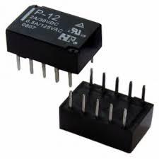 РЕЛЕ  12VDC, Ш09.0*Д14.0*В5.0мм, Ток коммутации 1A 10pin MEISEI P-12