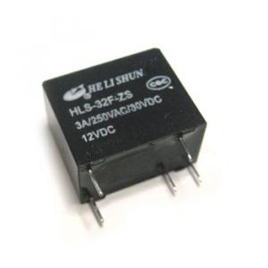 РЕЛЕ  12VDC, Ш10.0*Д18.5*В16.0мм, Ток коммутации 3A 5pin HLS-32F-ZS