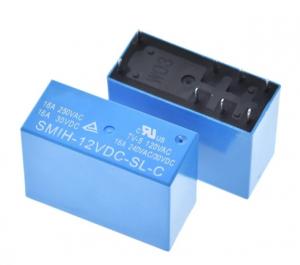 РЕЛЕ  12VDC, Ш12.5*Д29.0*В20.0мм, Ток коммутации 16A 8pin SMIH-12VDC-SL-C (контакты параллельные, 1-группа)