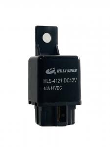 РЕЛЕ  12VDC, Ш23.0*Д28.0*В30.0мм, Ток коммутации 40A 4pin HLS-4121-DC12V без панельки